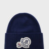Beanie Double Logo Patch Navy
