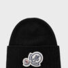 Beanie Double Logo Patch Black