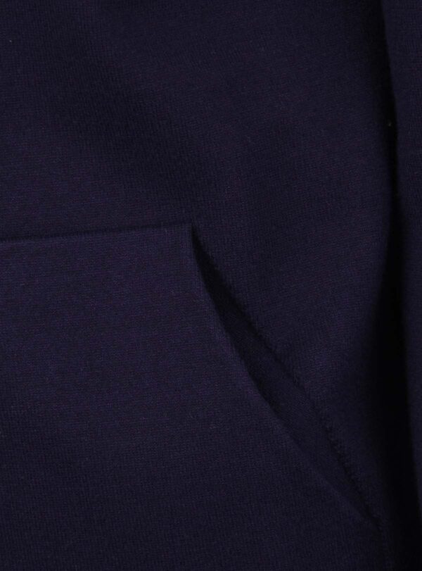 Hoodie Zipper Cashmere Blend Navy Blue