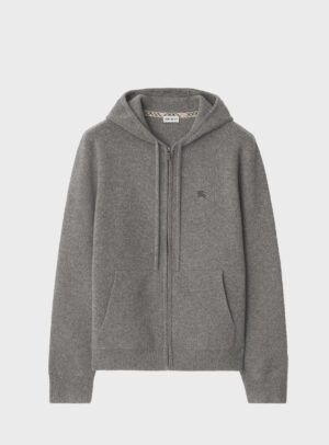 Hoodie Zipper Cashmere Blend
