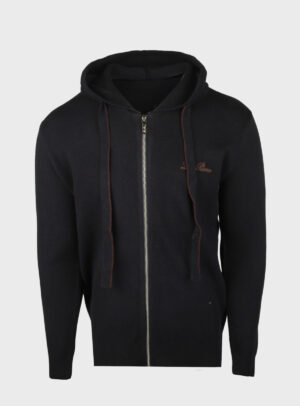 Hoodie Zipper Knit Embroidery Logo
