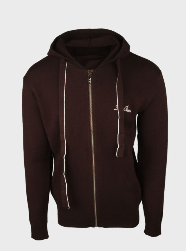 Hoodie Zipper Knit Embroidery Logo