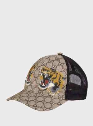 Cap Tigers Print GG Beige