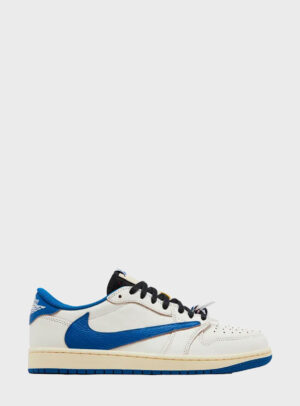 Travis Scott x Air Jordan 1 'Sail Military Blue'