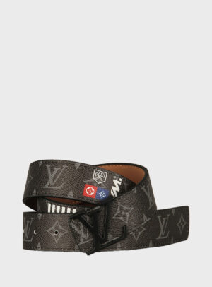 Belt Initiales Liberty Monogram Black Buckle