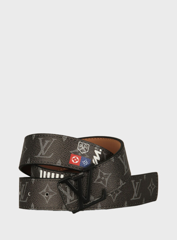 Belt Initiales Liberty Monogram Black Buckle