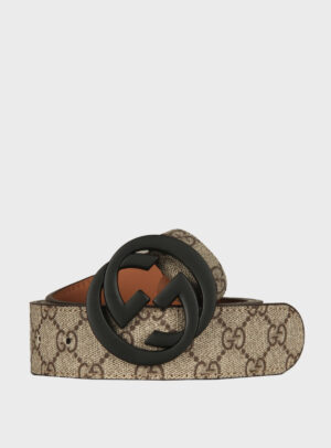 Belt GG Canvas Black Buckle