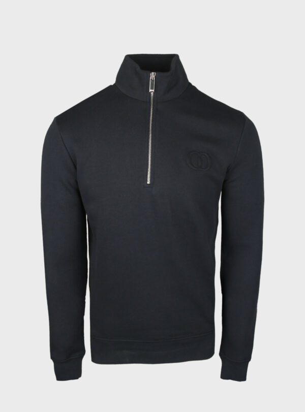 Sweatshirt CD Icon Quarter Zip Navy