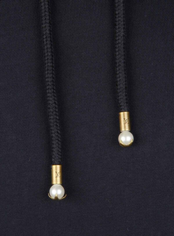 Hoodie Embroider Signature Navy Blue