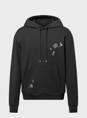 Hoodie Embroider Signature Black