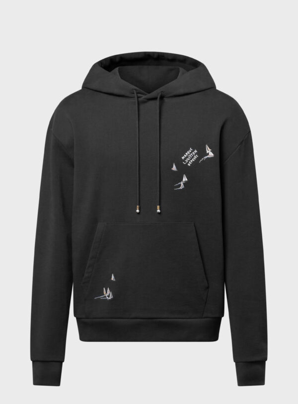 Hoodie Embroider Signature Black