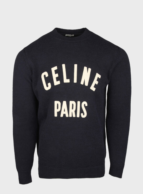 Sweater Graphic Crew Paris Navy Blue