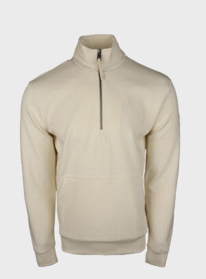 Sweater Quarter Zip Black Patch