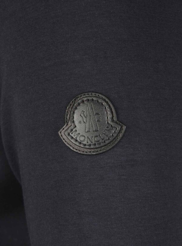 Sweater Quarter Zip Black Patch Navy
