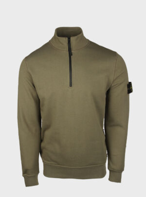 Sweater Quarter Zipper Compass Patch