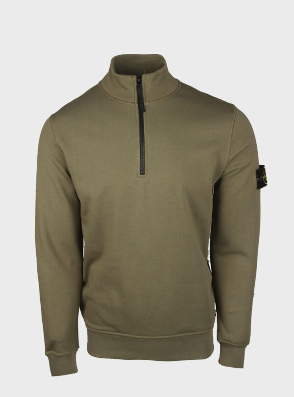 Sweater Quarter Zipper Compass Patch