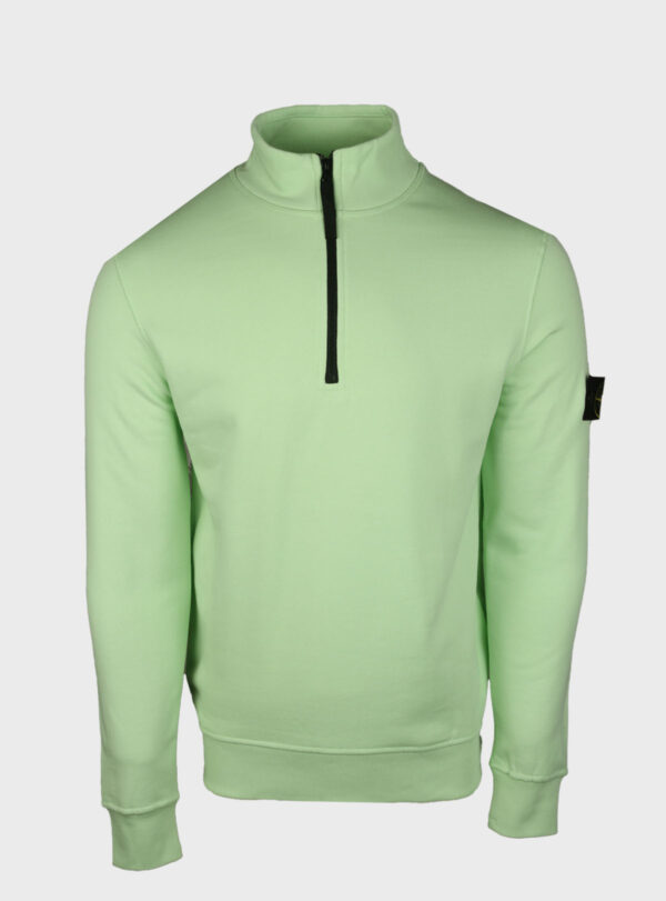 Sweater Quarter Zipper Compass Patch