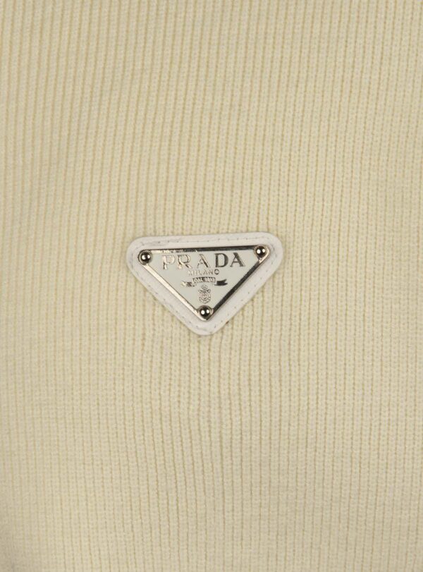 Sweater Zipper Knit Triangle Patch