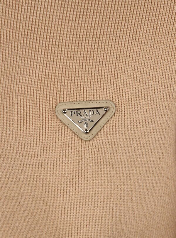 Sweater Zipper Knit Triangle Patch